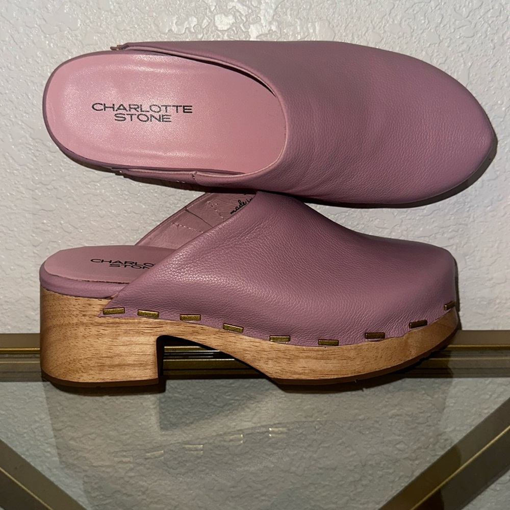 Charlotte Stone MARTINO Pink Clog RARE